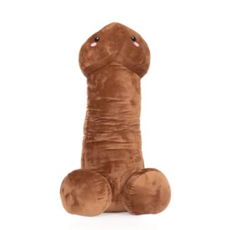 Shots Plyšový penis tmavý 100cm