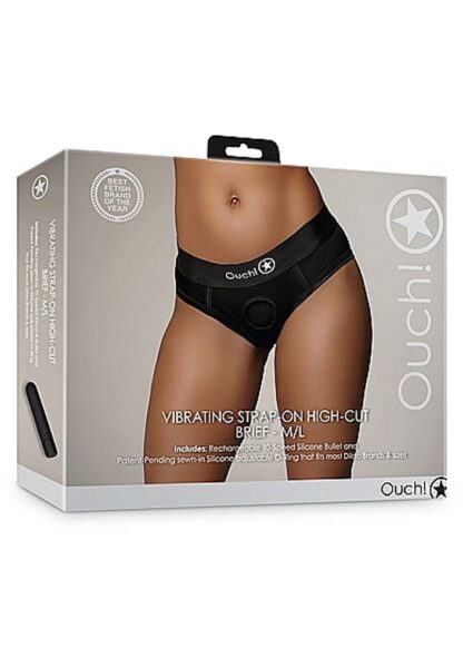 Ouch! Vibrating Strap-on High-cut Brief M/L - Image 2