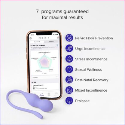 Vaginální činky Perifit Care+ Pelvic Floor Trainer App Controlled Lilac - Image 2