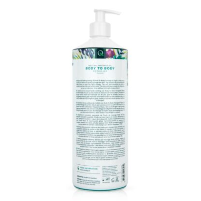 Lubrikační olej pro erotické masáže Exotiq Body To Body Oil 1L - Image 2