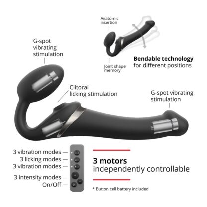Připínací vibrátor s tlakovou vlnou Strap - Image 2