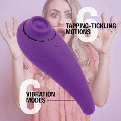 FeelzToys FemmeGasm Tapping & Tickling Vibrator Purple - Image 2
