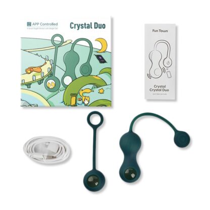 Magic Motion CRYSTAL DUO APP Sada pro posílení pánevního dna zelená - Image 2