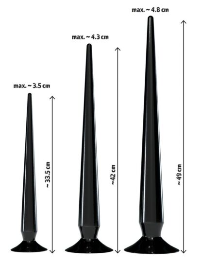 You2Toys Super Long Flexible Butt Plug Set Black - Image 2