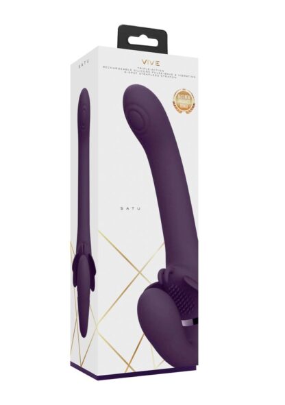 VIVE Satu Pulzační a vibrační strap-on - Image 2